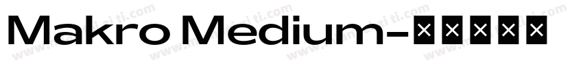 Makro Medium字体转换